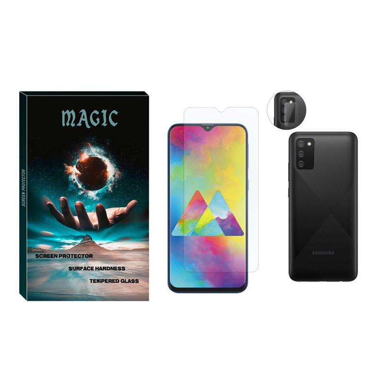  محافظ صفحه نمایش مجیک مدل SDHM-01 مناسب برای گوشی موبایل سامسونگ Galaxy A20s به همراه محافظ لنز