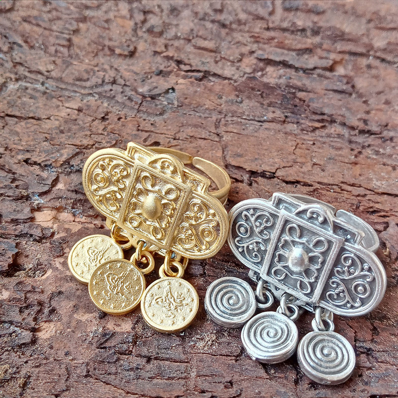 انگشتر زنانه مدل کتیبه عثمانی کد BS-1