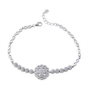     دستبند نقره زنانه بازرگانی میلادی کد DP_087