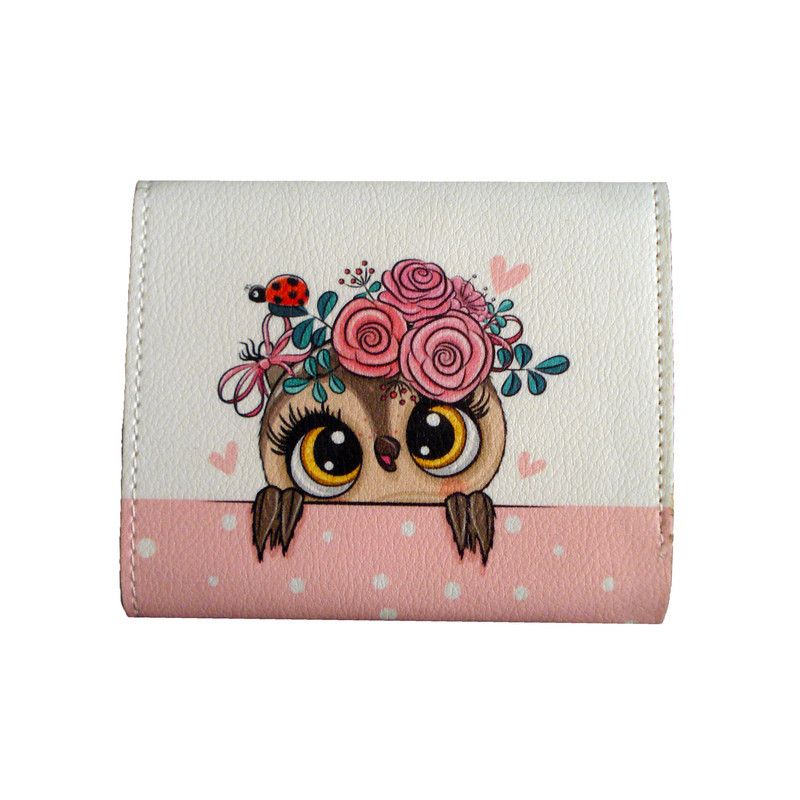 کیف پول مدل Flowery owl کد 1010 کیف پول مدل Flowery owl کد 1010