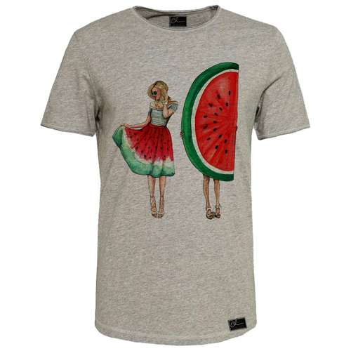 تی شرت زنانه مدل شب یلدا  کد J267 رنگ طوسی