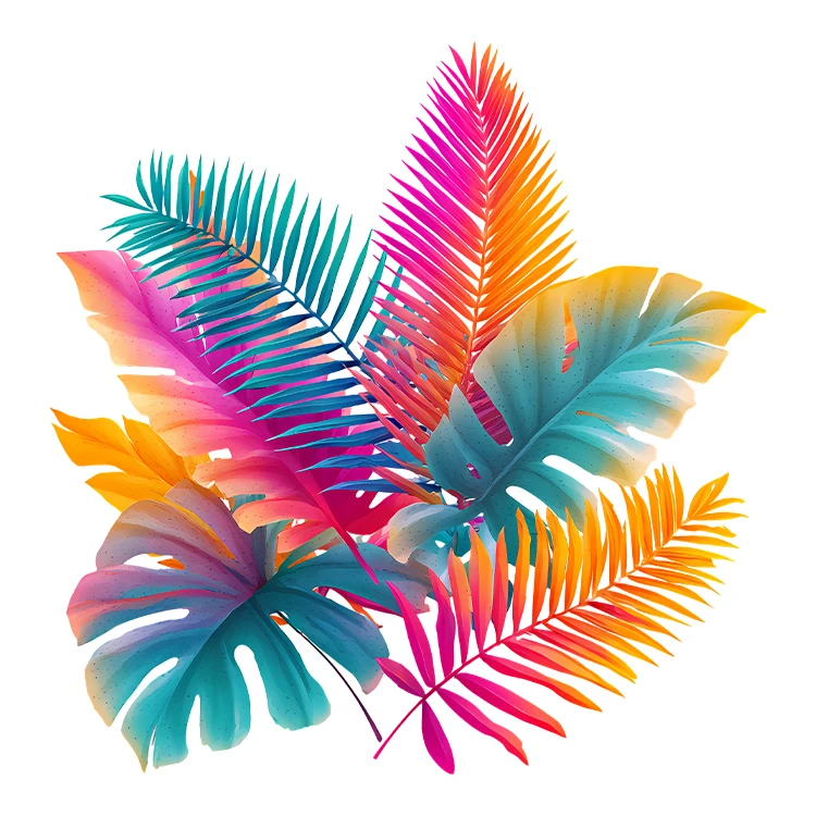 استیکر پارچه و لباس پاد آفرین مدل برگ کد S5744