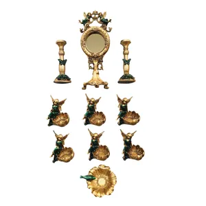 مجموعه ظروف هفت سین 10 پارچه طرح فرشته مدل 387