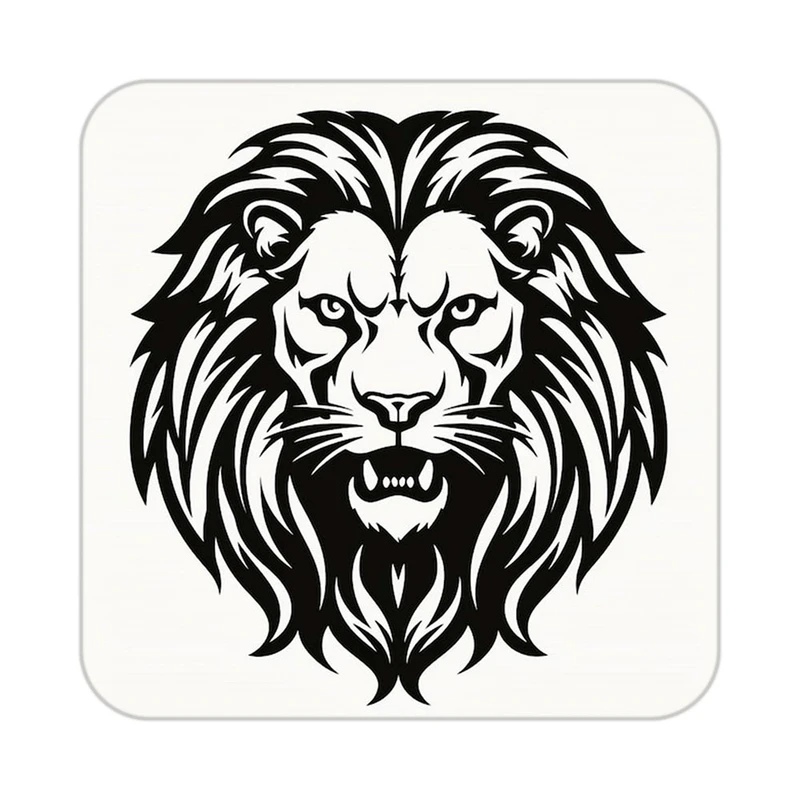 زیر لیوانی کاکتی طرح شیر مدل mp23103