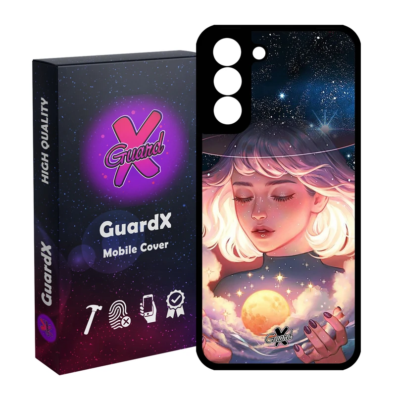کاور گارد ایکس طرح Girl مدل Glass10059 مناسب برای گوشی موبایل سامسونگ Galaxy S21 FE