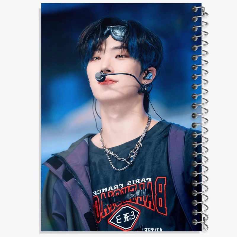 دفتر مشق 100 برگ خندالو طرح مینگی گروه ایتیز ATEEZ کد 21252