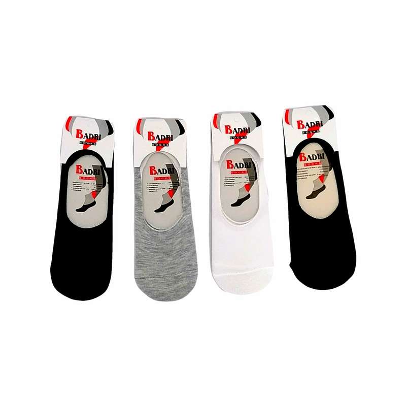جوراب کالج مردانه مدل پشت ژله ای استپ دار J600 بسته 4 عددی
