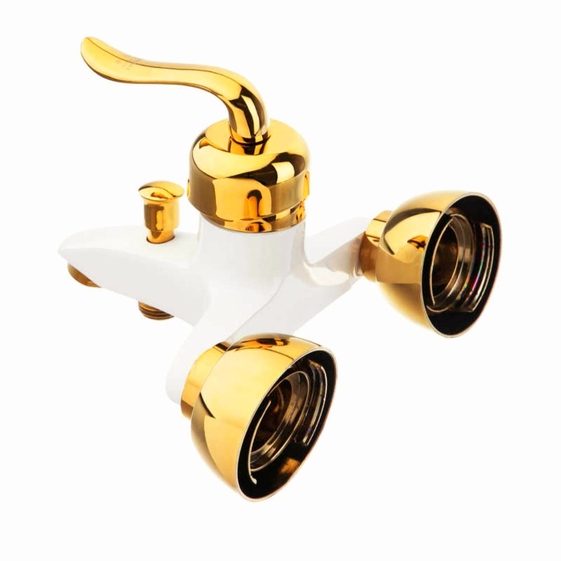 شیر حمام شیرالات رز مدل بیزانس به همراه علم دوش