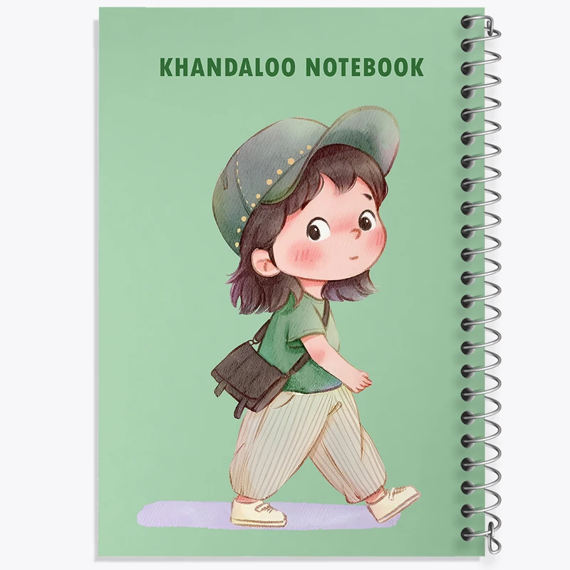 دفتر مشق 50 برگ خندالو طرح دخترانه بامزه کد N5906