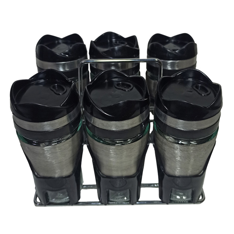 ست جا ادویه 7 پارچه کاپریس مدل فلورا کد 08