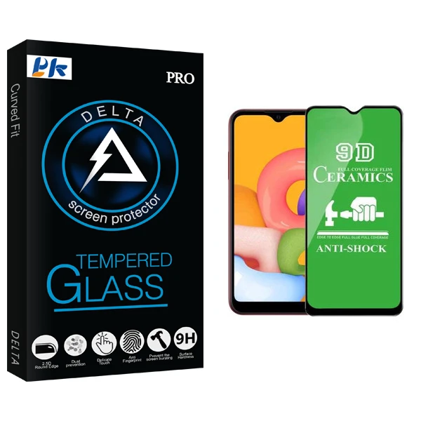 محافظ صفحه نمایش سرامیکی پی کی مدل Delta Glass مناسب برای گوشی موبایل سامسونگ Galaxy A01