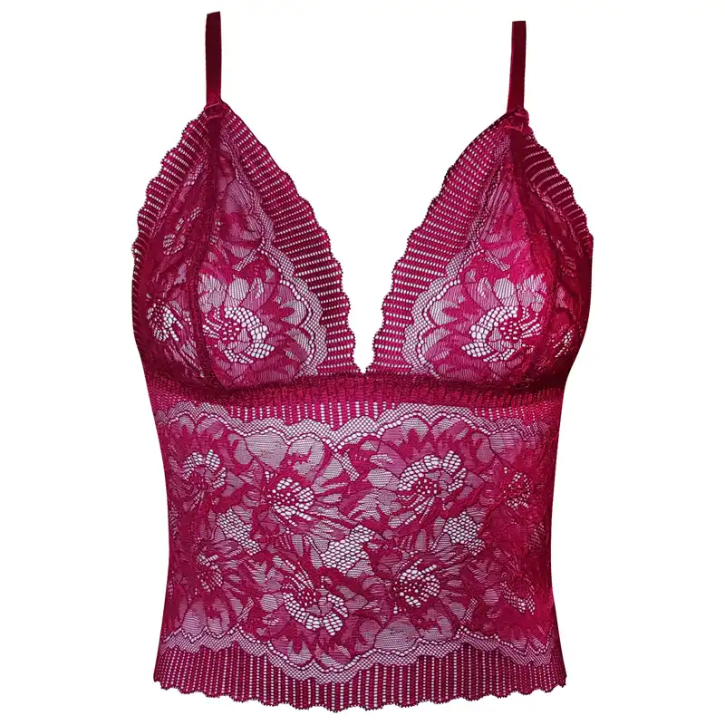 ست شورت و نیم تنه زنانه کارنا رز مدل گیپور کد 3791 رنگ زرشکی