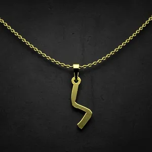 گردنبند طلا 18 عیار زنانه مدوپد مدل حرف ک کد I3-1-1741