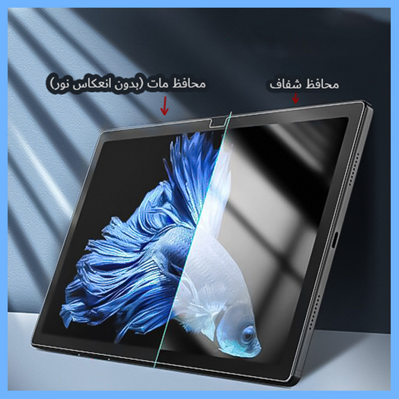 محافظ صفحه نمایش مات تکنو مدل Resistant مناسب برای تبلت سامسونگ Galaxy Tab A9 به همراه محافظ پشت تبلت