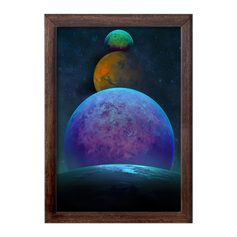 تابلو خندالو طرح کهکشان (galaxy) کد F6718