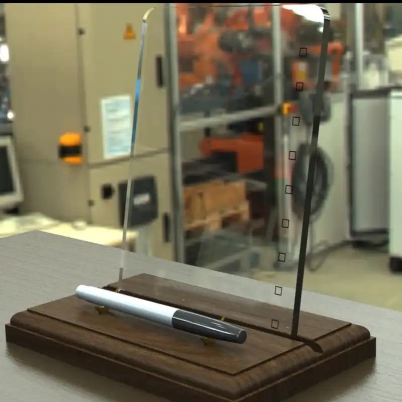 تخته یادداشت مدل رومیزی سایز 25x15 سانتی متر به همراه ماژیک و تخته پاک کن