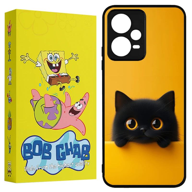 کاور باب قاب طرح گربه مدل X5CHB مناسب برای گوشی موبایل شیائومی Poco X5 Pro 5G