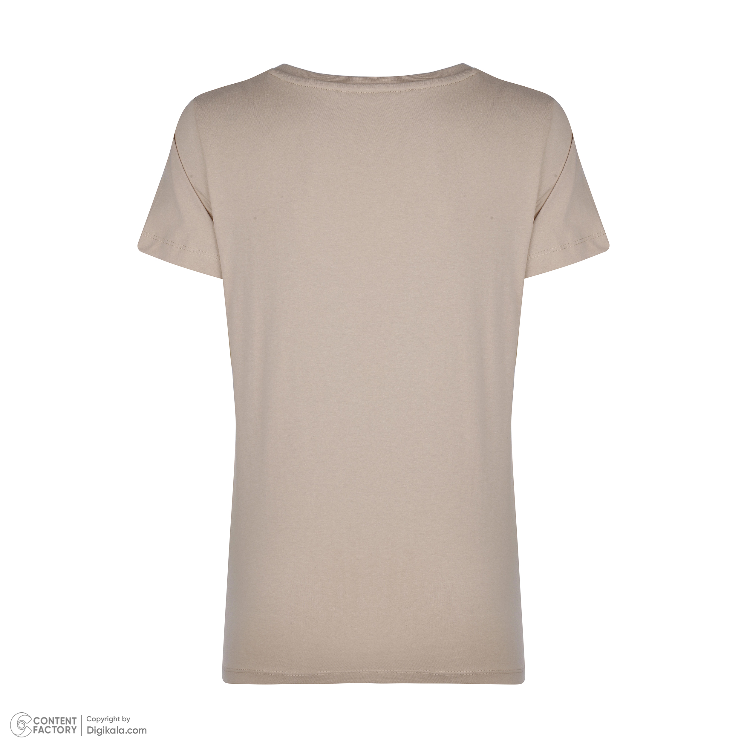 تی شرت آستین کوتاه زنانه نیزل مدل 0611-031 رنگ کرم -  - 5