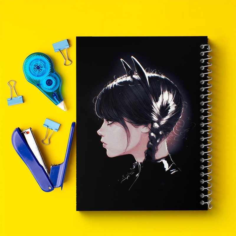 دفتر مشق 100 برگ خندالو طرح سریال ونزدی Wednesday کد 25300