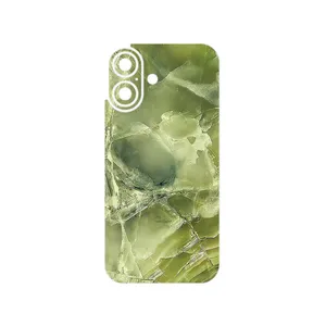 MAHOOT Green_Crystal_Marble Cover Sticker for Apple iPhone 16