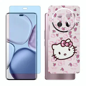 Glass Together model matte anti bluescreen protector suitable for Honor X9c mobile phone with back cover sticker