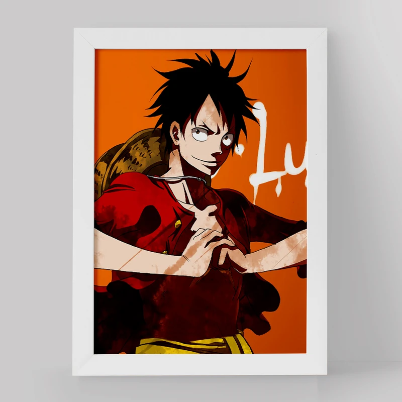 تابلو خندالو مدل لوفی انیمه وان پیس One Piece کد 17260