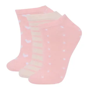 جوراب ساق کوتاه زنانه دفکتو مدل 169KR1 بسته 3 عددی