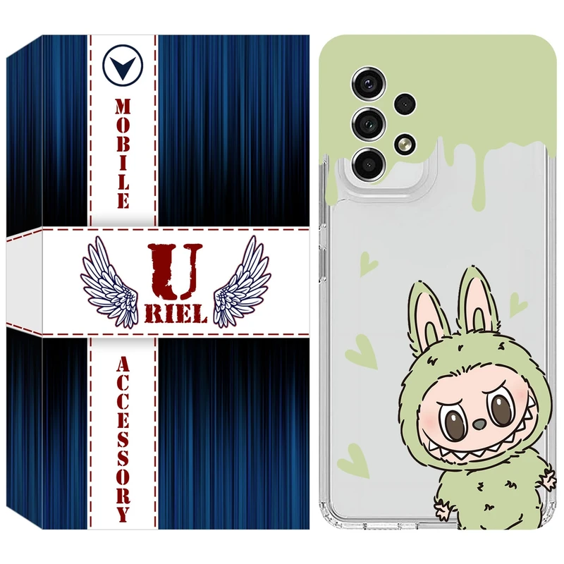 کاور یوریل مدل Clear کد 132 طرح لبوبو Labubu مناسب برای گوشی موبایل سامسونگ Galaxy A52 / A52s