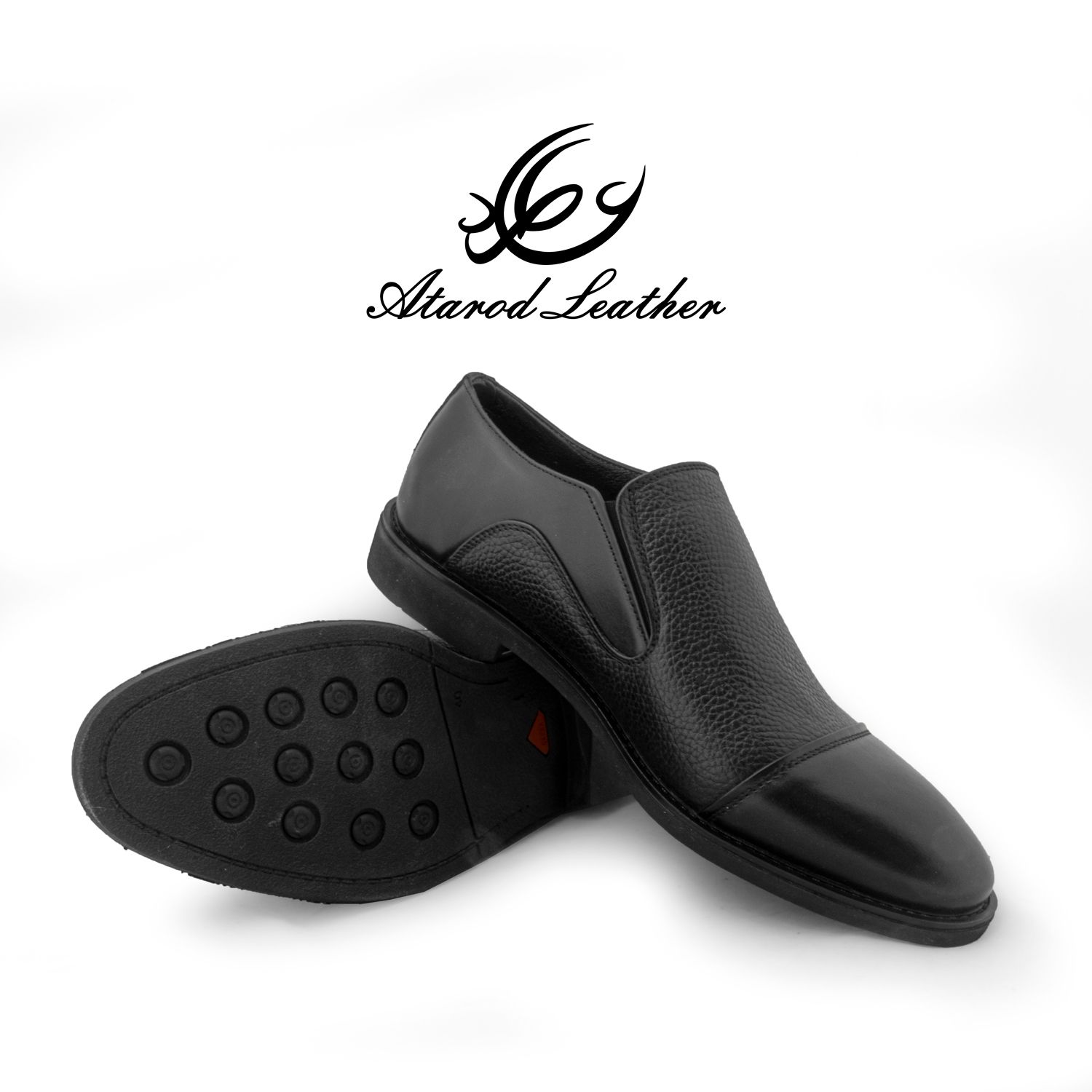 کفش مردانه چرم عطارد مدل چرم طبیعی کد SH143 -  - 10