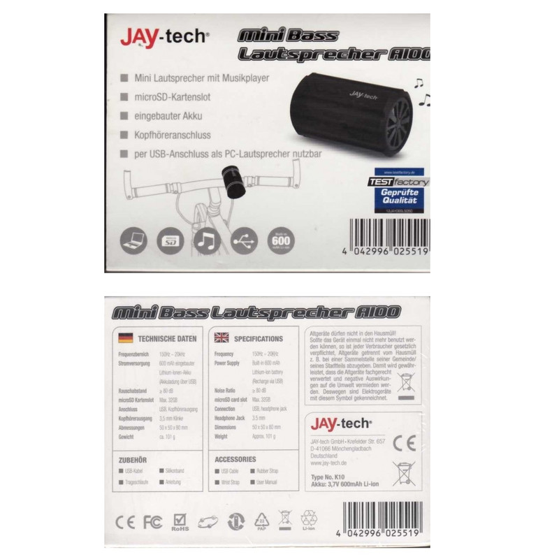 پخش کننده موسیقی جی تک مدل A100 Mini