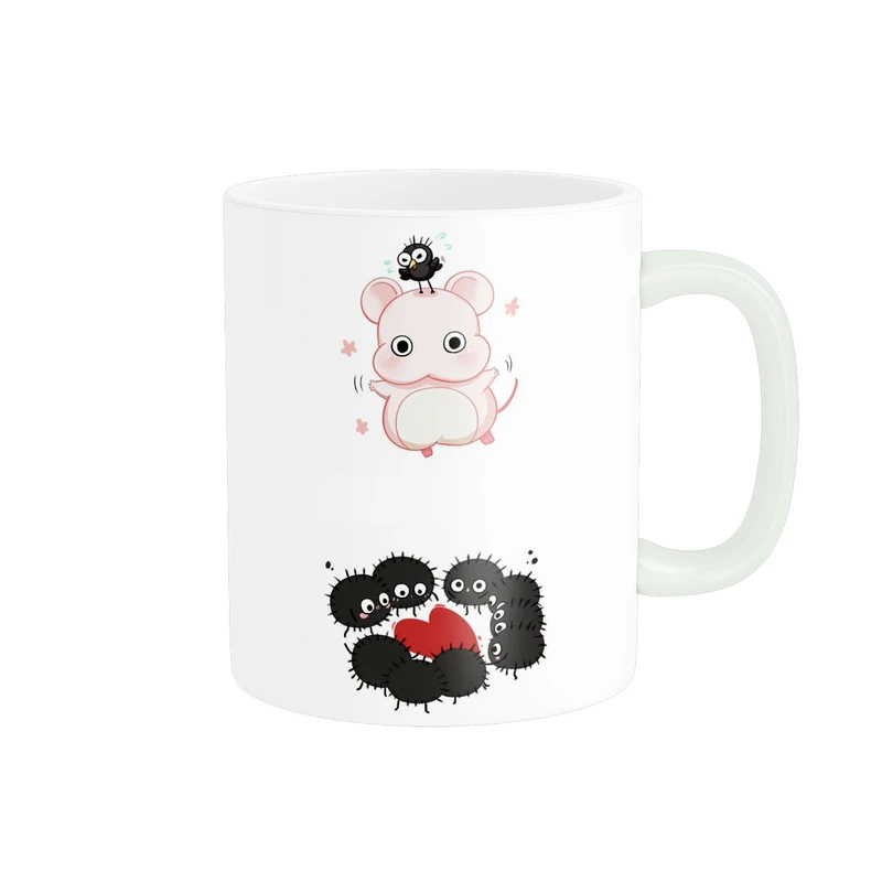 ماگ پاد آفرین مدل طرح شهر اشباح فانتزی کیوت پینترستی کد 378