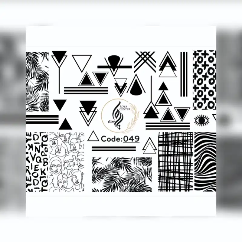 برچسب لنز ناخن مدل 049