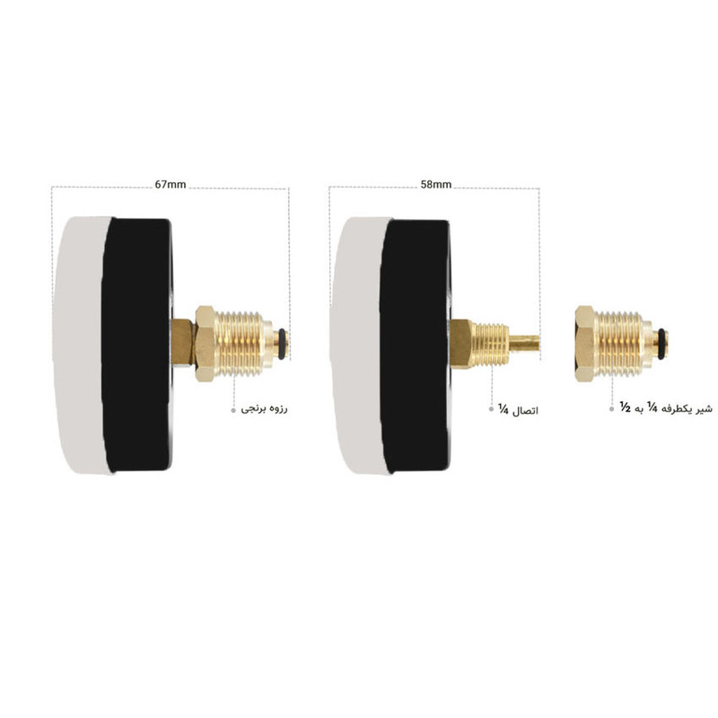 گیج فشار و دما اینسترومیت مدل 114TM