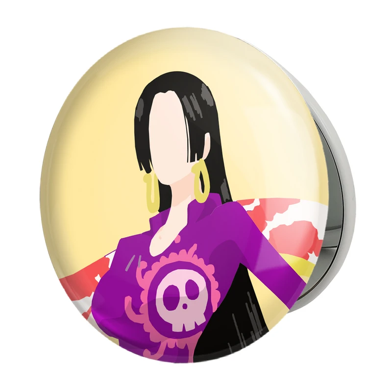 آینه جیبی خندالو طرح بوا هنکوک انیمه وان پیس One Piece مدل تاشو کد 17285 