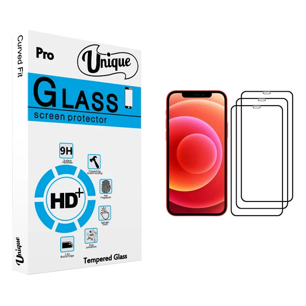 محافظ صفحه نمایش یونیک مدل ULTRA مناسب برای گوشی موبایل اپل iPhone 12 Pro بسته 3 عددی