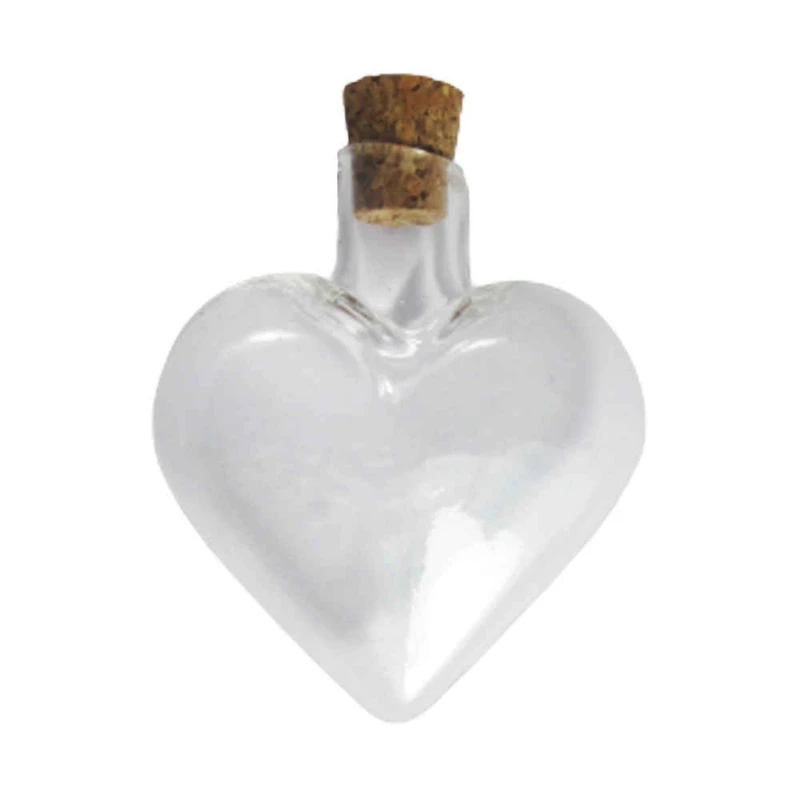 گیفت مدل شیشه ویال قلبی بسته 20 عددی