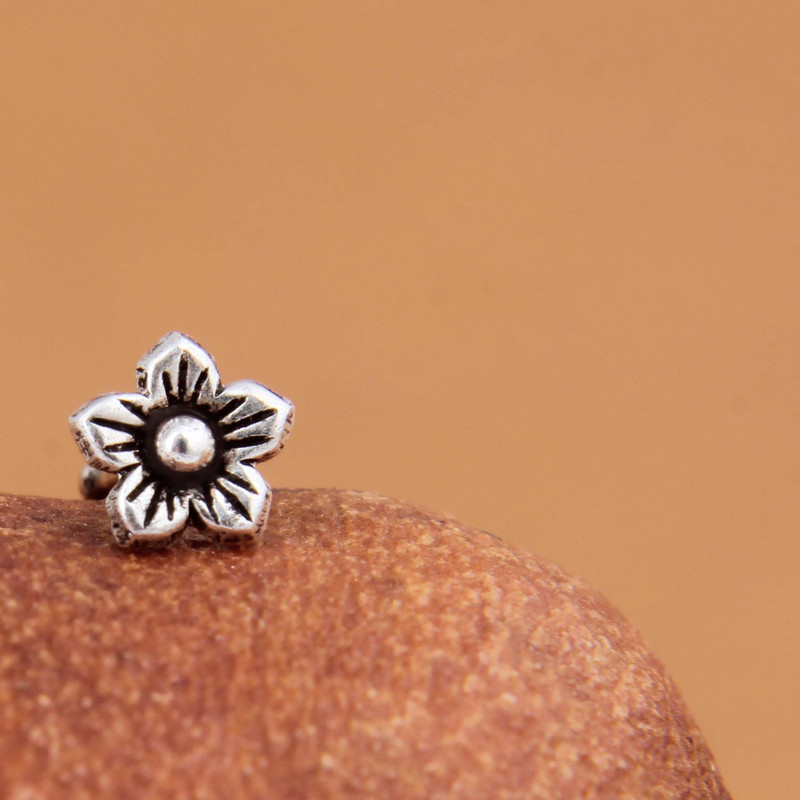 پیرسینگ نقره زنانه مدل فانتزی کد GZN_279