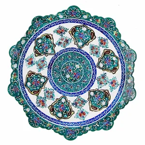 بشقاب مسی میناکاری اثر ابوالقاسمی کد170099