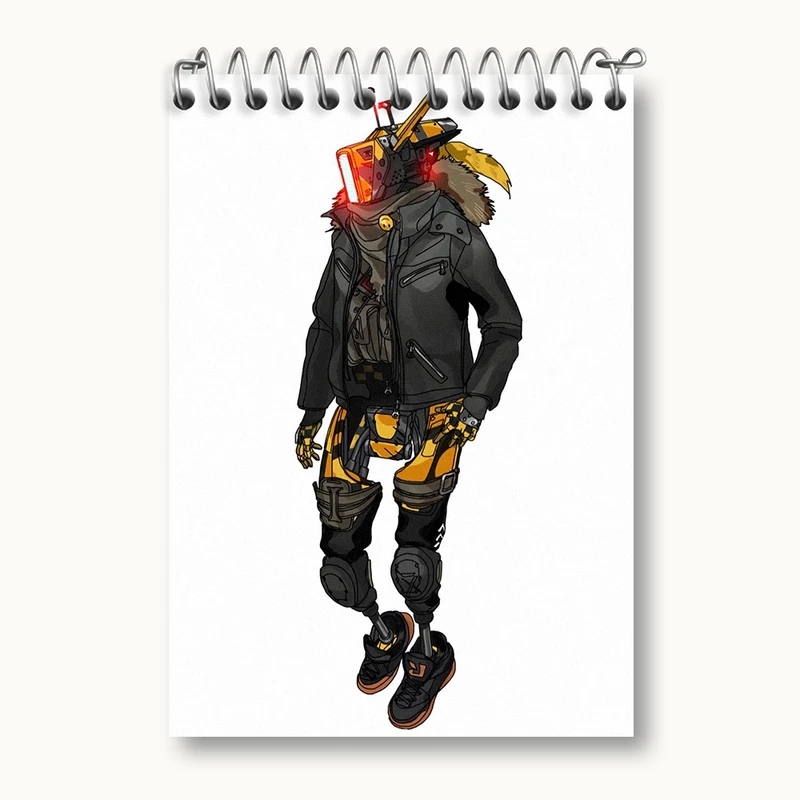 دفتر یادداشت 50 برگ خندالو مدل بازی تایتان فال (Titanfall) کد 32602