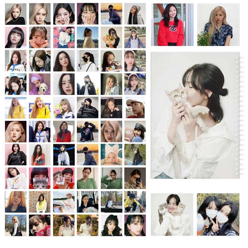 دفتر یادداشت باژیکان طرح بلک پینک 2022 کد 20111319 به همراه فتوکارت مجموعه 64 عددی