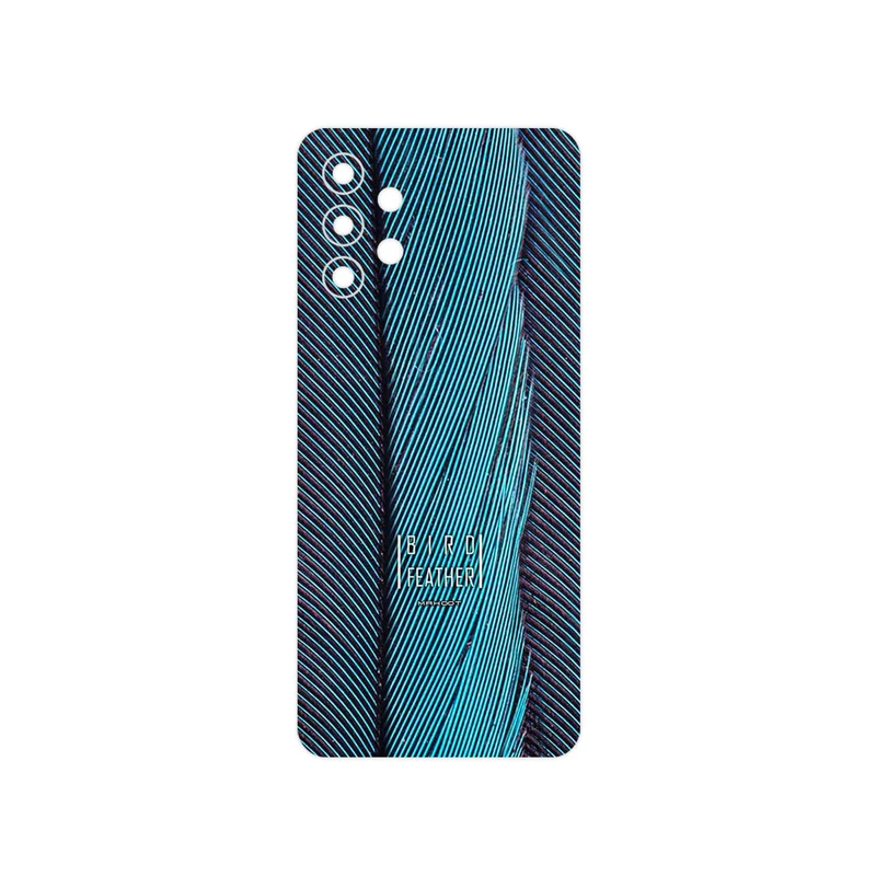 برچسب پوششی ماهوت مدل Turquoise feathers مناسب برای گوشی موبایل سامسونگ Galaxy A32