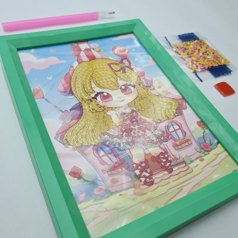 بازی آموزشی مدل ساخت تابلو نقاشی الماسی طرح پرنسس A168-D-2