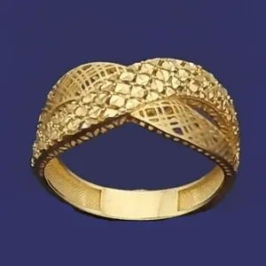 انگشتر طلا 18 عیار زنانه  گالری یارطلا مدل فیوژن کد ANFMH01