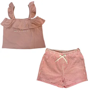 ست تاپ و شلوارک نوزادی کیابی مدل 36838 