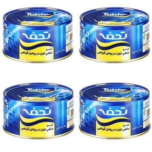 کنسرو ماهی تن تحفه - 180گرم بسته 4 عددی