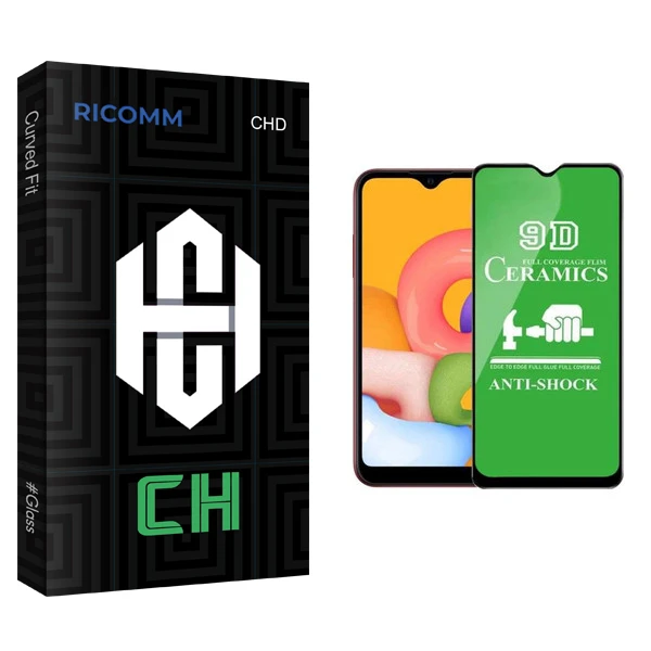 محافظ صفحه نمایش سرامیکی ریکام مدل CH glass مناسب برای گوشی موبایل سامسونگ Galaxy A01