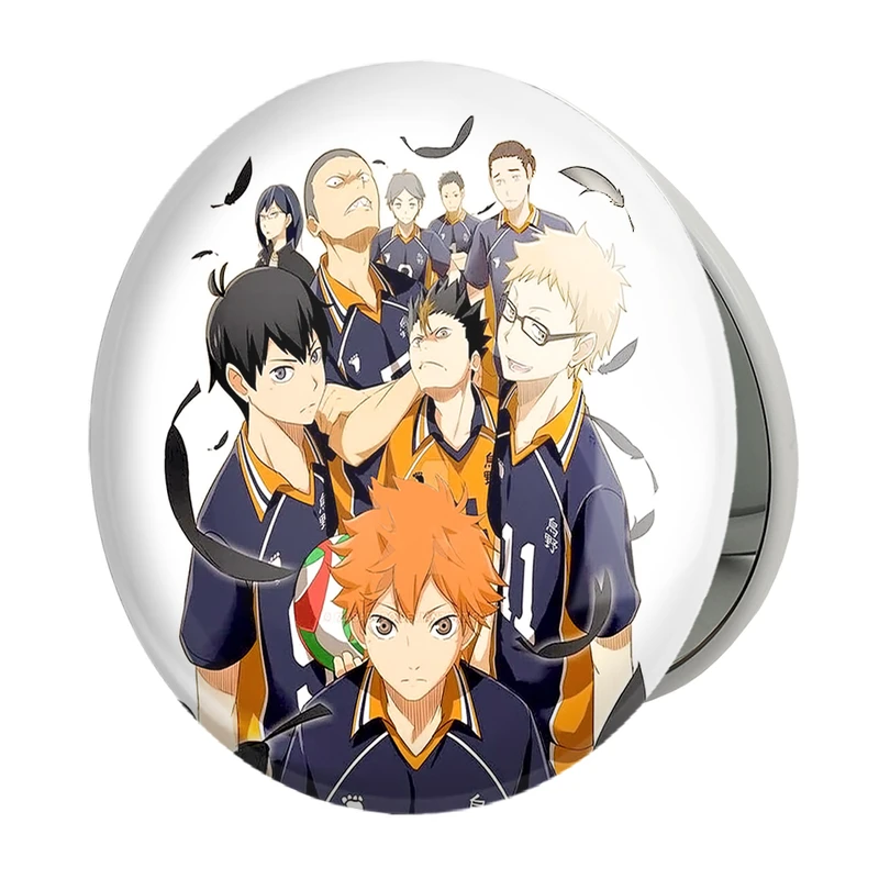 آینه جیبی خندالو طرح انیمه آبشار سرنوشت هایکیو کاگیاما مدل تاشو کد 10089 