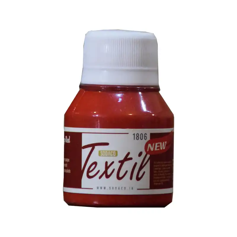 رنگ پارچه سوداکو مدل TexTie حجم ۵۵ میلی لیتر بسته 6 عددی