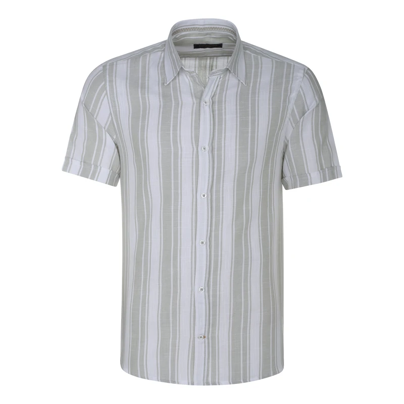 پیراهن آستین کوتاه یقه برگردان مردانه پاتن جامه مدل 04MC8113