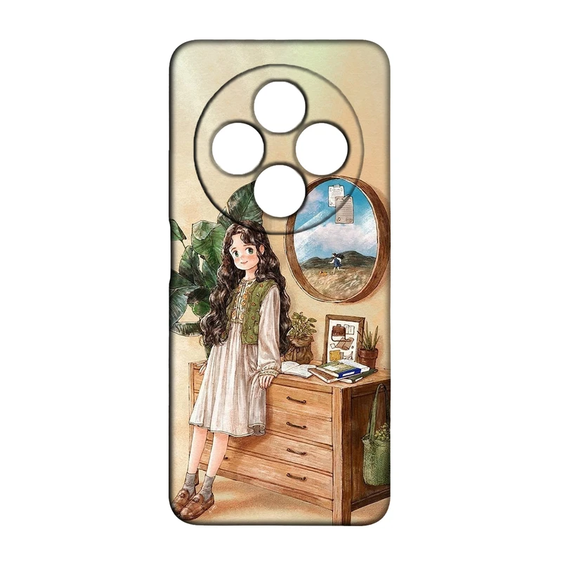 کاور طرح دخترانه کد 182 مناسب برای گوشی موبایل شیائومی Redmi 14C